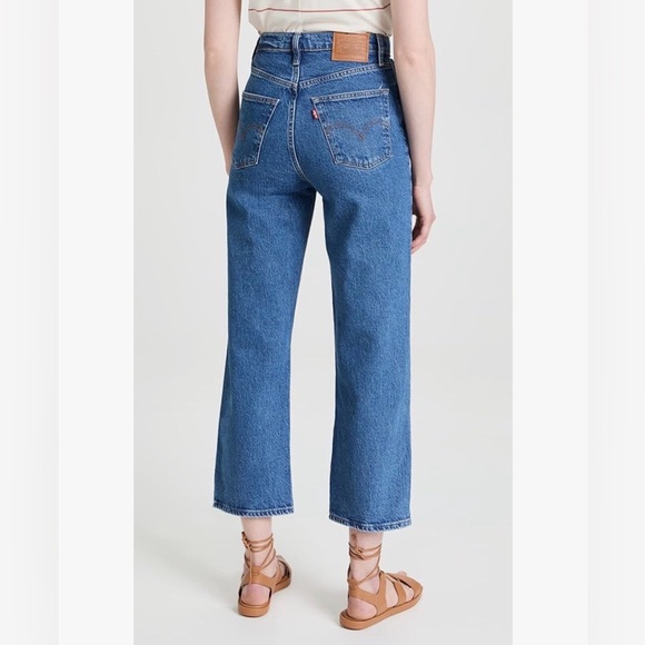 NEW! Levi’s Ribcage Straight Ankle Dark Wash Size 28 W 26 L Premium Denim Jeans - Picture 4 of 16